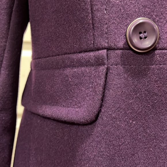 Gorgeous purple double breasted pea coat by DKNY - Picture 4 of 7